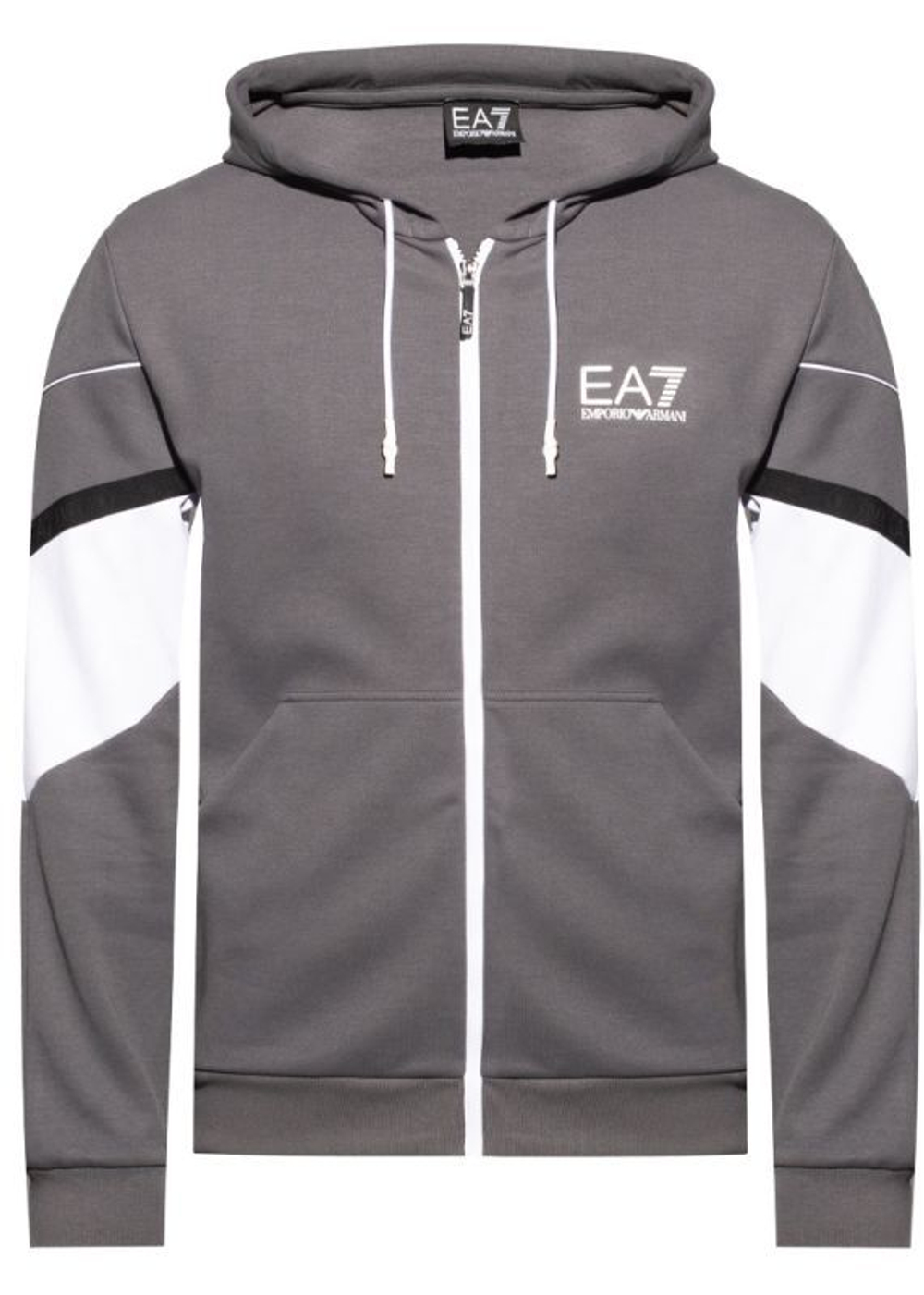 Мужская кофта теннисная EA7 Man Jersey Sweatshirt - iron gate
