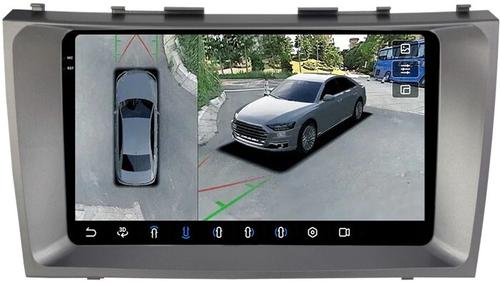 Магнитола для Toyota Camry 2006-2011 - FarCar BX1171M-360 монитор 9.5" 2K QLED на Android 13, Быстрая, CarPlay, 4G SIM-слот, 4 камеры в комплекте