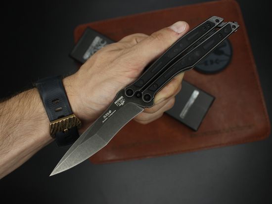 Нож-бабочка НОКС "Эльф" (черный) 204-500401