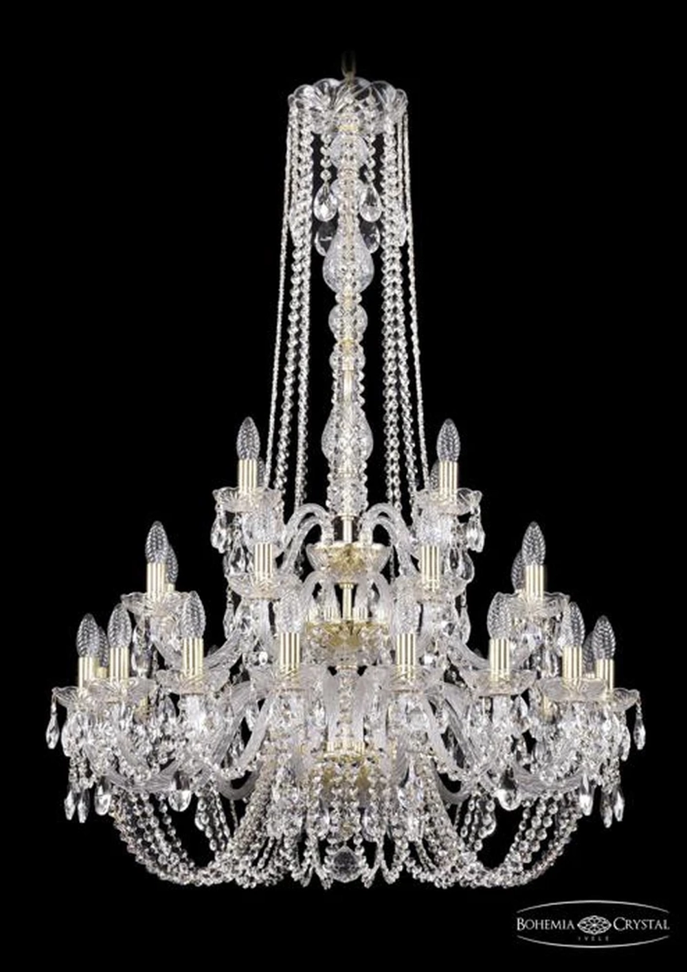 Подвесная люстра Bohemia Ivele 1402/16+8+4/300/h-123/3d/G