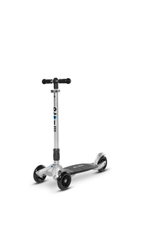 Самокат Micro Кикборд Компакт серебристый с ручкой 2 в 1 (PA)