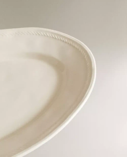 ZARA HOME СЕРВИРОВОЧНОЕ БЛЮДО, БЕЛЫЙ
