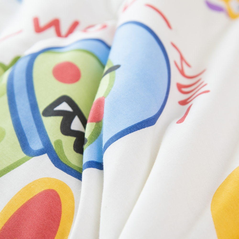 Постельное белье детское 160x80 Young на резинке, комплект с одеялом 100% хлопок OBKR024