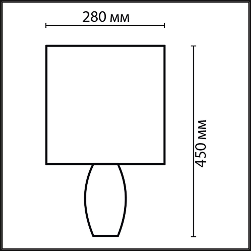 8122/1T LN Настольная лампа E27 1*60Вт 220В IP20 COMFI
