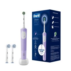Электрическая зубная щетка ORAL-B Vitality Pro D103.413.3 Лиловая тип 3708 + Насадки EB60 SensClean 2шт