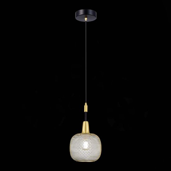 SLE1137-403-01 Светильник подвесной Черный, Золотистый/Золотистый E14 1*60W ELITIS