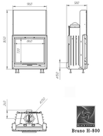 Каминная топка БРУНО H-800