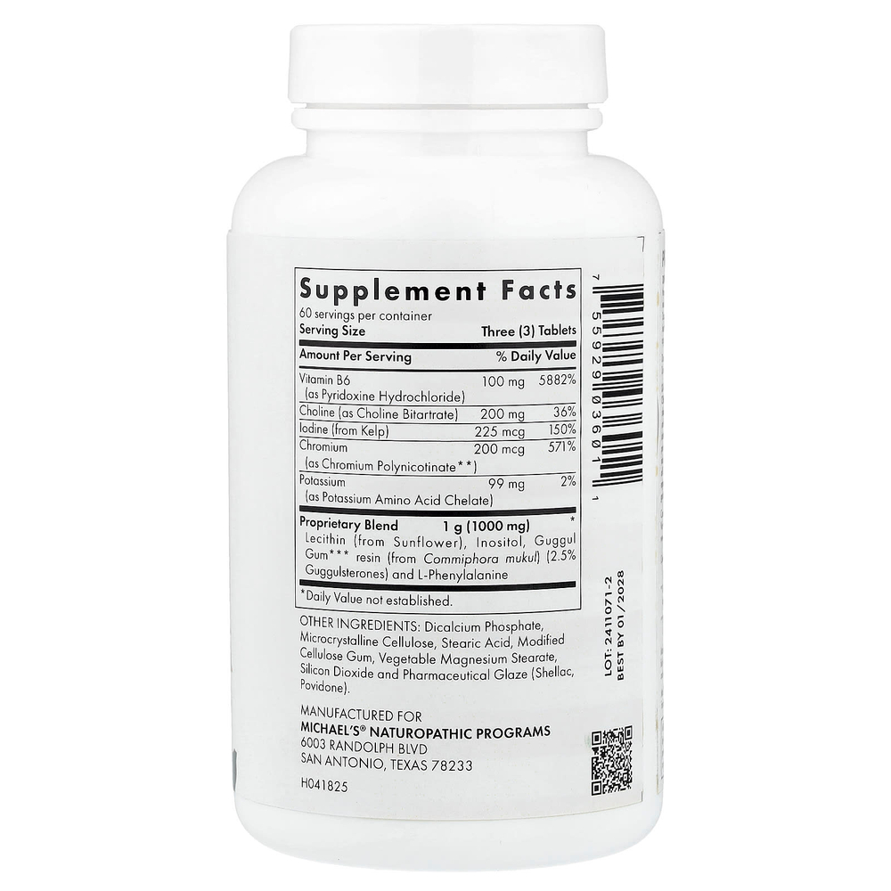 Michael's Health, Fat Metabolism Factors™, 180 вегетарианских таблеток