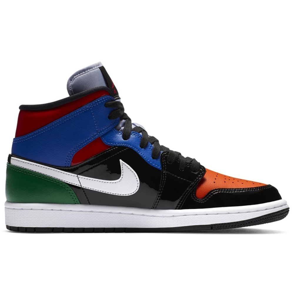 Кроссовки Air Jordan 1 Mid GS SE Multi Patent