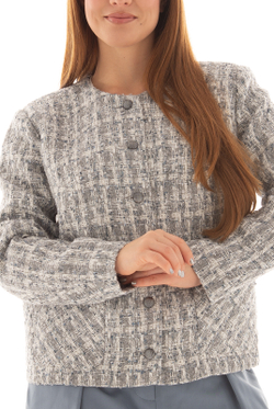 Жакет женский 3883ВПВ, сер.блеск #323СеБ043883ВПВ