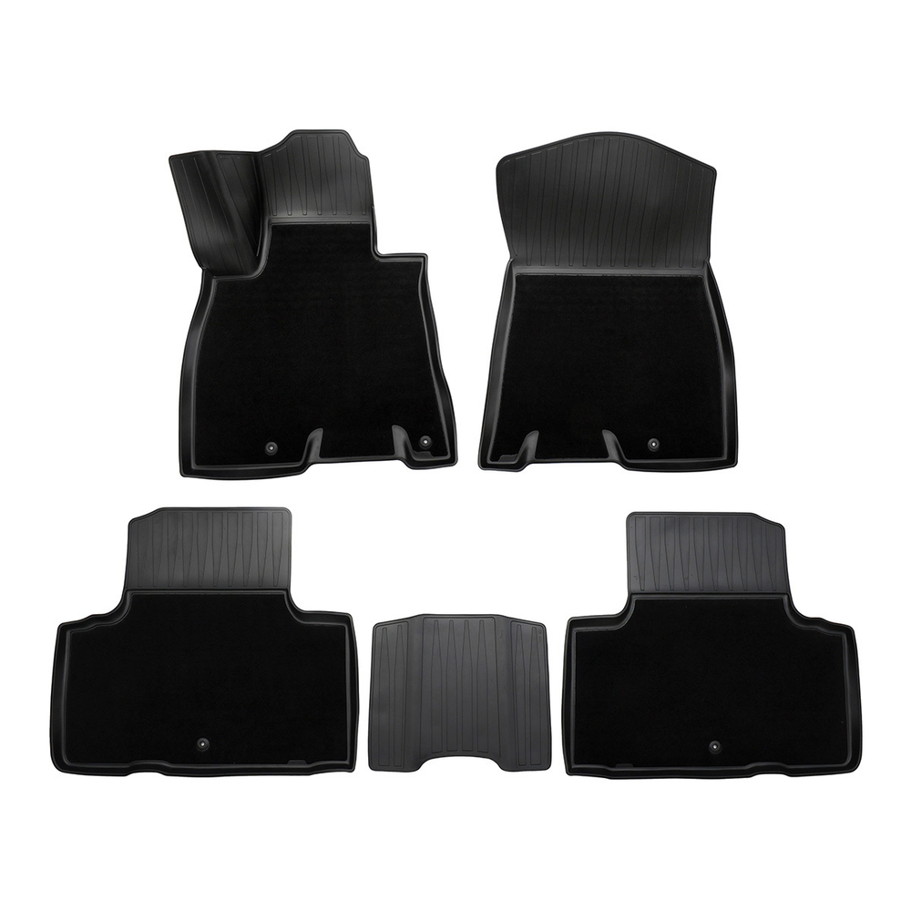 Ковры в салон Norplast для Genesis GV80 2023-, Черный, Coupe, арт.NPA11-C305-455-1-CM