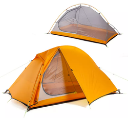 Палатка Naturehike Cycling 1-местная, алюминиевый каркас, сверхлегкая, оранжевый