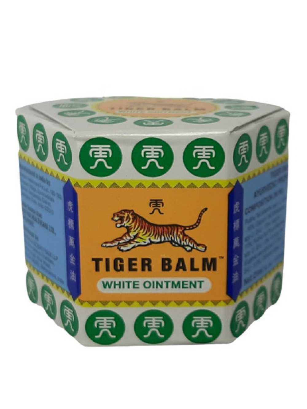 Tiger Balm. Тайский тигровый бальзам для тела белый 10г