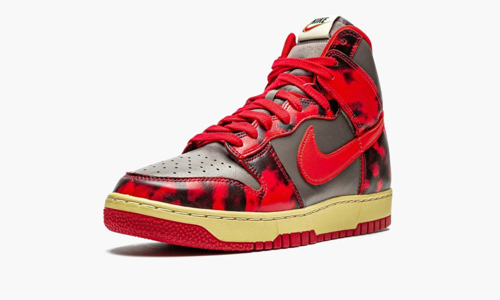 Nike Dunk High "1985 Red Acid Wash"