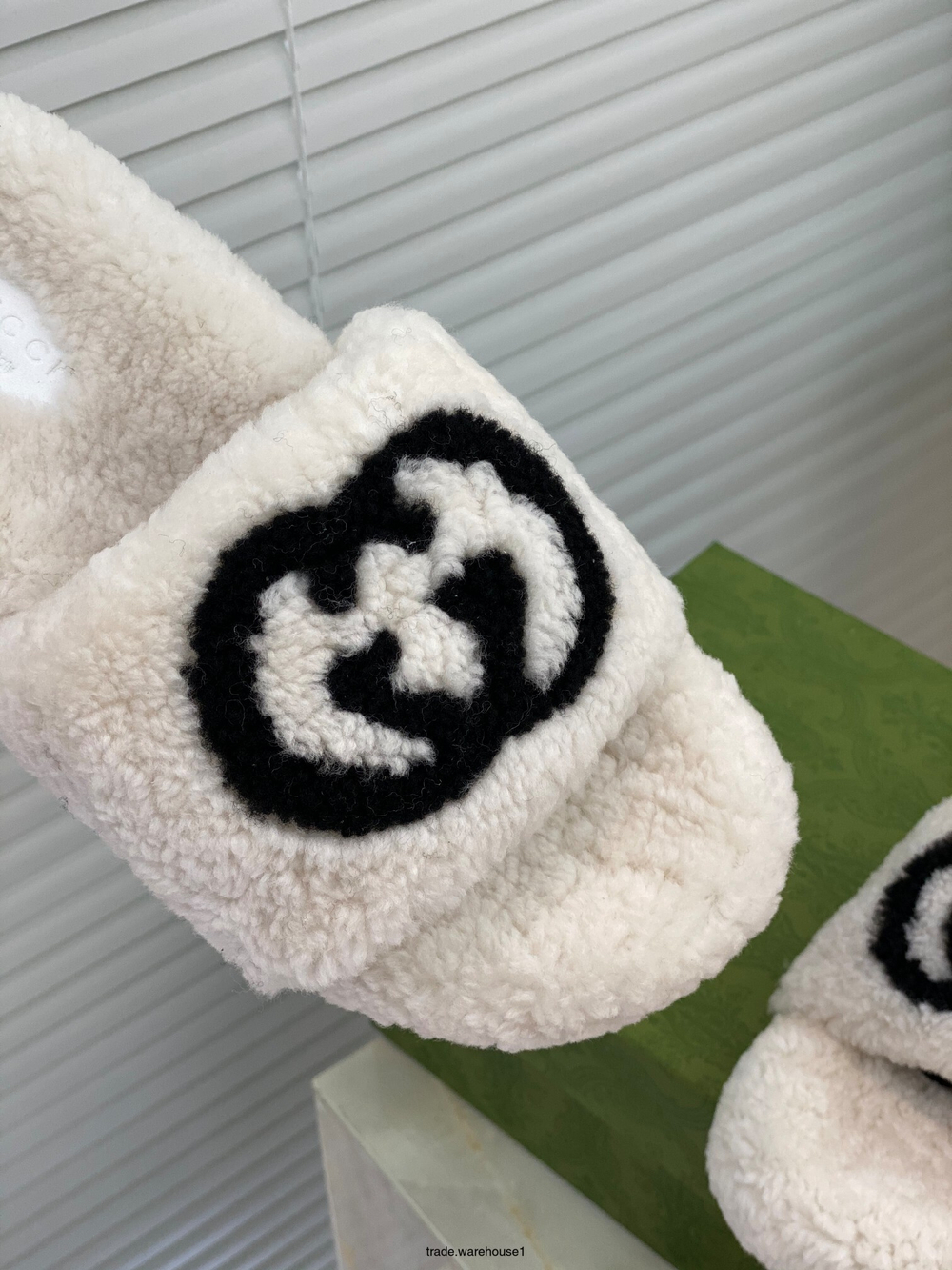 Gucci Wool Slide Sandal