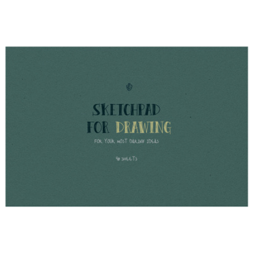 Альбом для рисования 40л., А4, на склейке Greenwich Line "Brave idea", 120г/м2