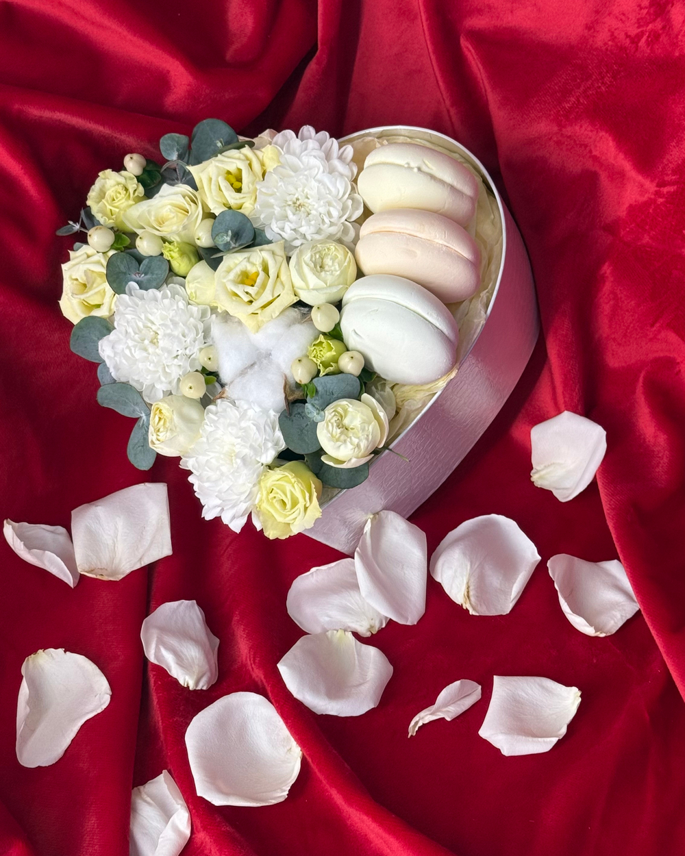 Цветы в коробке «Рафаэлка»