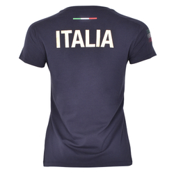 Женская теннисная футболка EA7 Woman Jersey T-shirt - night blue