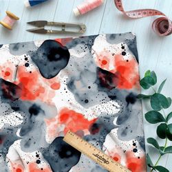 Ткань премиум шелк искусственный Армани туманные иллюзии