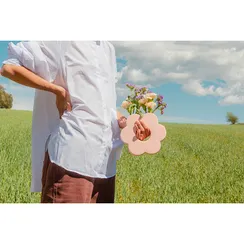 Ваза для цветов daisy, 20 см, розовая