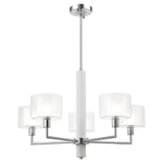 Подвесная люстра Crystal Lux MAESTRO SP-PL5 CHROME