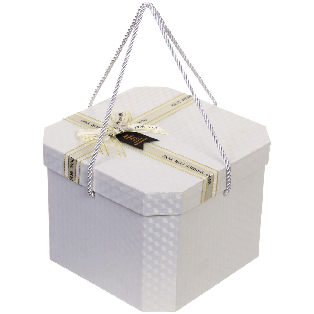 Коробка подарочная «Близкому человеку» 21*21*16 см, белый