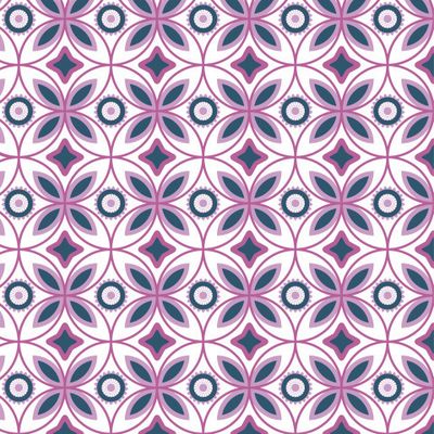 Арт-деко розовые цветы