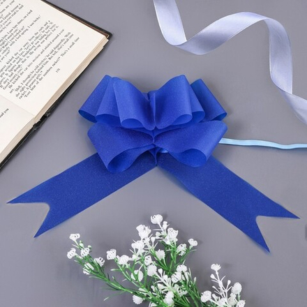 Бант-бабочка №5 Синей перламутр