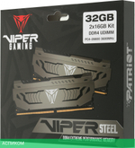 Оперативная память Patriot Viper Steel 2x16GB DDR4 PC4-28800 (PVS432G360C8K)