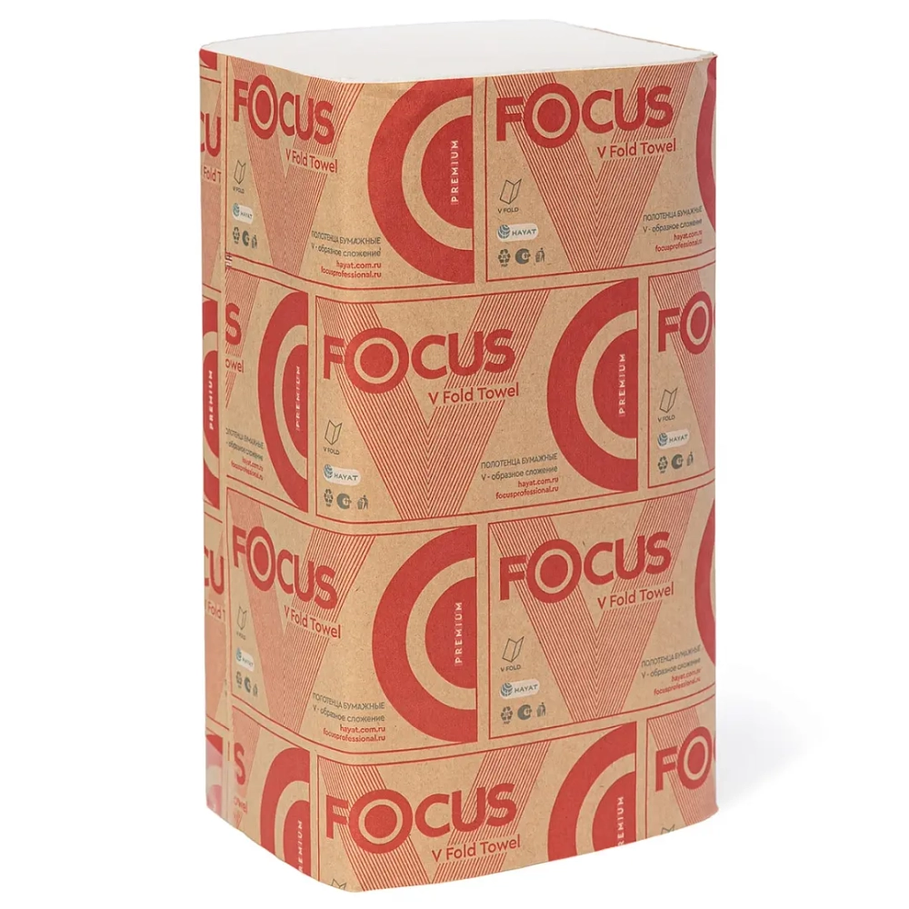 Полотенце бумажное Vслож 2сл 200л/упак Focus (15 шт.)