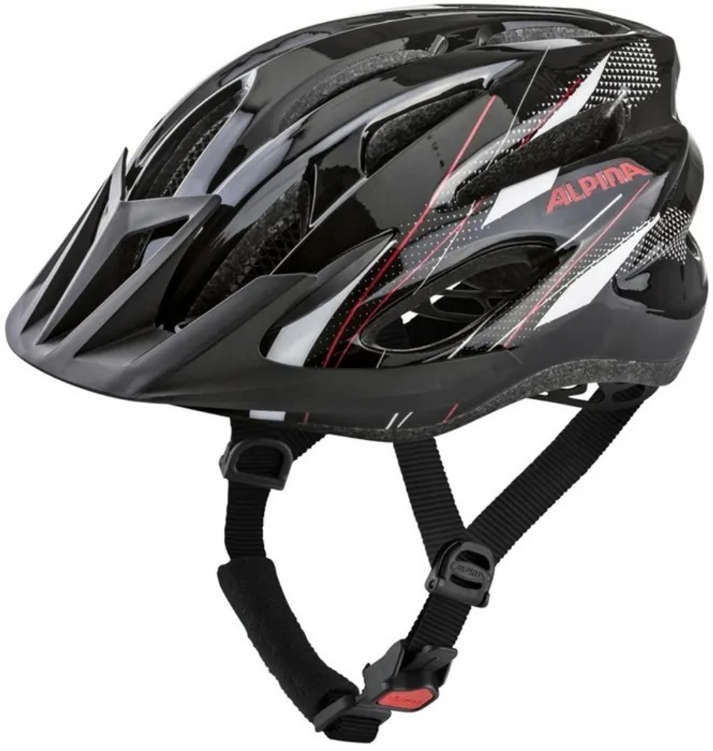 Велошлем Alpina MTB 17 Black-White-Red (см:58-61)