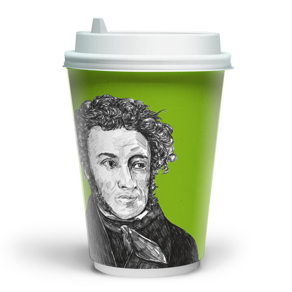 Стакан 350 мл двойной Осень великих (600 шт) Soft touch