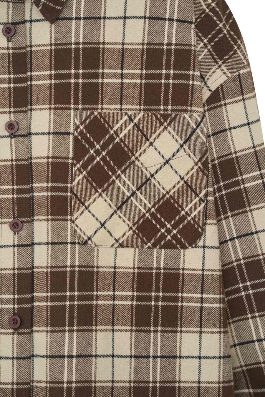 Рубашка в клетку, Коричневая