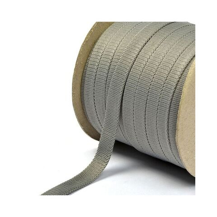 Шнур плоский полиэфир 12-15мм цв. СЕРЫЙ