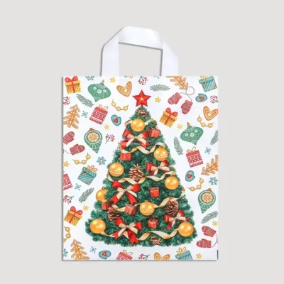 Пакет ПЭ с петлевой ручкой 28х35см (55) (День подарков) НГ Интерпак (х25/500)