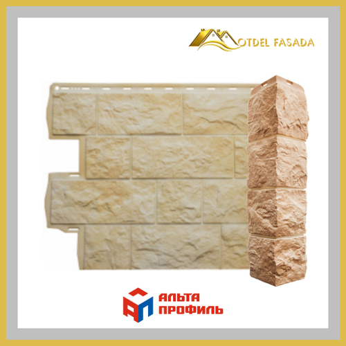Фасадная панель Альта-Профиль Туф Новозеландский 680*560*26мм 0,38м2