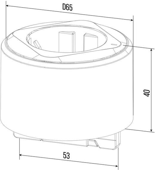Комплект трек (4 адаптера T6R-B, 2 адаптер T21R-B) SPT-1AB-75-K.K1.N Черный 750*74*41