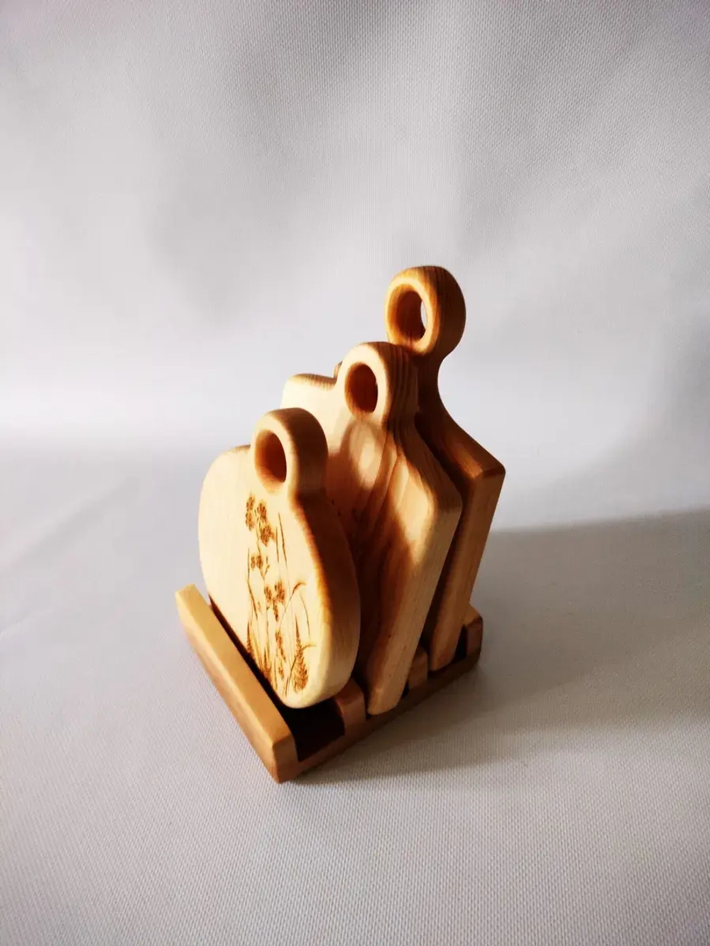 Набор досок разделочных из дерева сервировочных 3 шт.