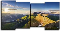 Модульная картина "Рассвет на горе"