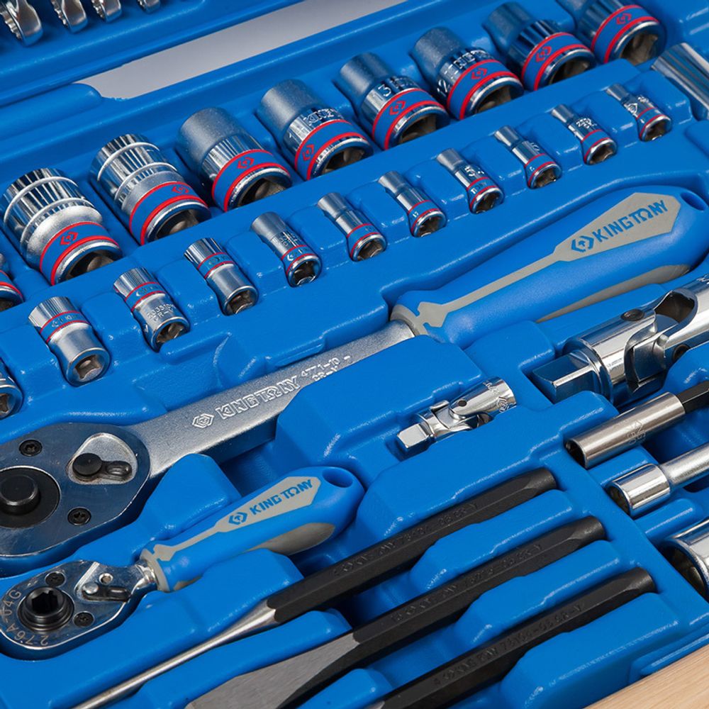 KING TONY (7581MR) Набор инструментов универсальный, 81 предмет