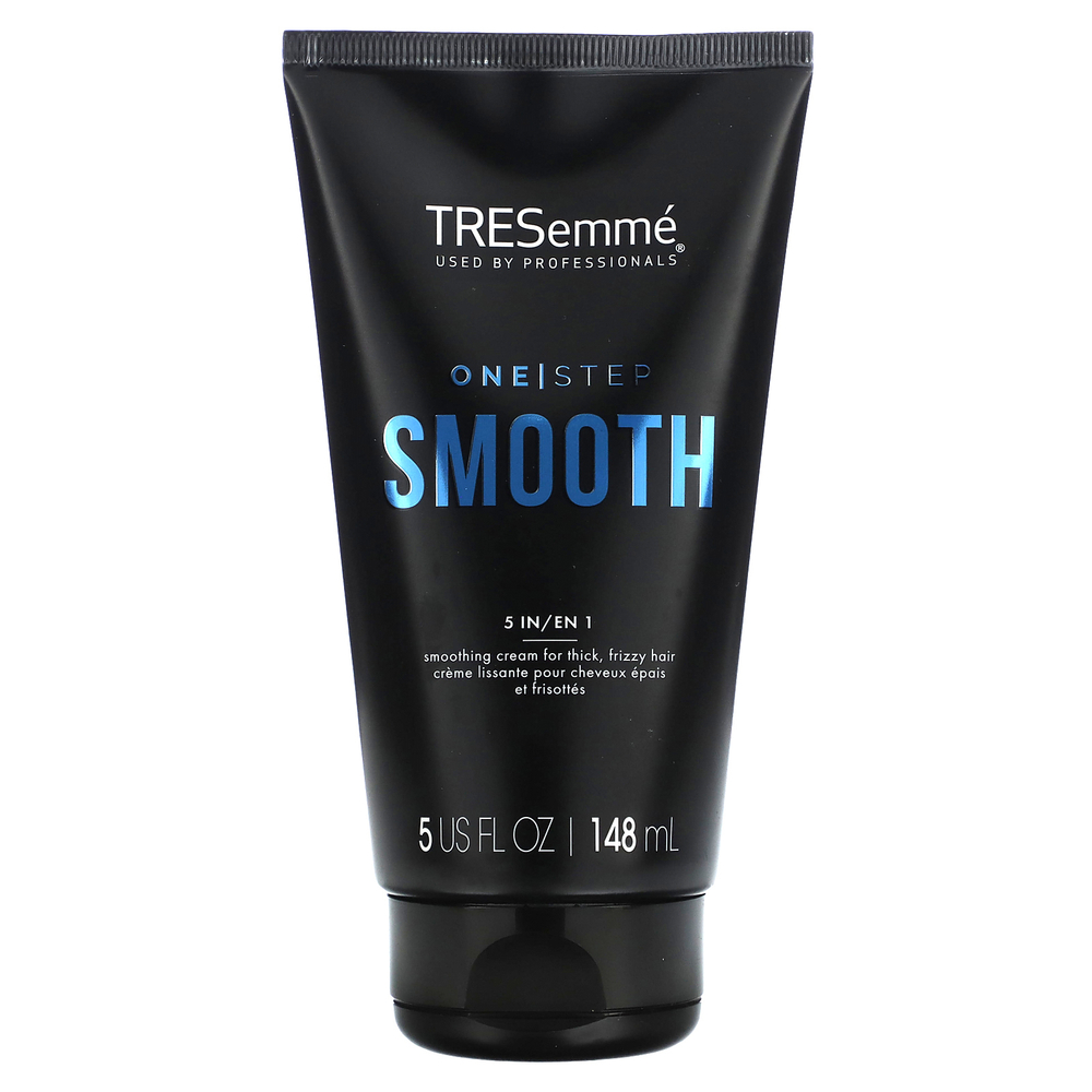 Tresemme, One Step, Smooth, разглаживающий крем 5 в 1, для густых, вьющихся волос, 148 мл (5 жидк. Унций)