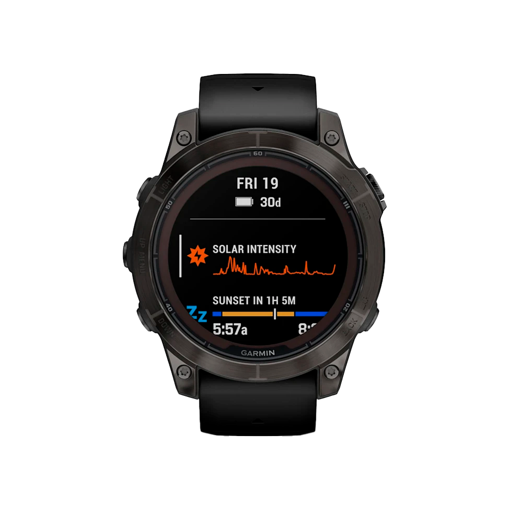 Умные часы Garmin Fenix 7 Pro, 47mm, Sapphire Solar Carbon Grey DLC Titanium with Black Band (010-02777-11)
