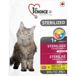 1st Choice корм для кошек стерилизованных с курицей (беззерновой) (Sterilized)