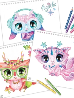 Раскраска для девочек Мифики