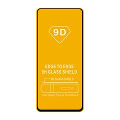 Защитное стекло 9H полный клей Full Glue для Xiaomi Redmi Note 10 (Черная рамка)