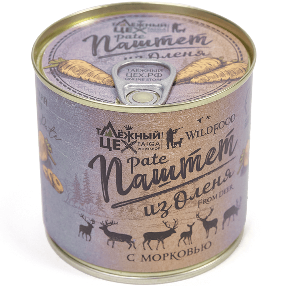 Паштет из оленя с морковью  250г ж/б