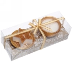 Свечи новогодние «Новогодний праздник» 22x8.3x7 см, золото