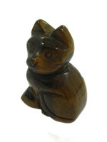 Кошка из тигрового глаза crys033-tg