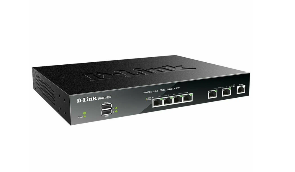 Управляемый коммутатор D-Link DWC-1000/C1A, Wi-Fi, 2.4 ГГц, 6 LAN-портов, черный
