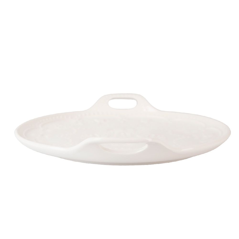 Блюдо " " 25х30х2,5см (min5) (фарфор) (транспортная упаковка)